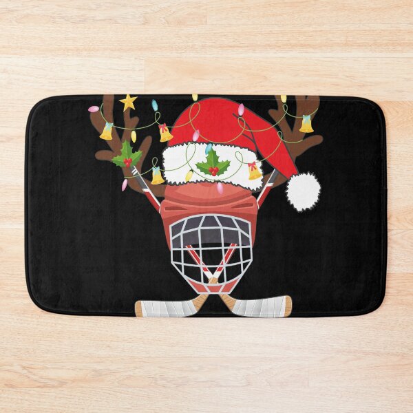 Item preview, Christmas Reindeer Hockey Helmet Mascot designed and sold by CHLOHNSON.