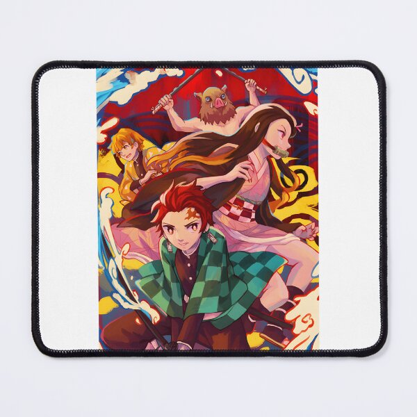 Item preview, Demon Slayer Inspired Anime Art Design Featuring Dynamic Characters and Vibrant Colors designed and sold by mcmoofly.