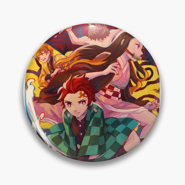 Item preview, Demon Slayer Inspired Anime Art Design Featuring Dynamic Characters and Vibrant Colors designed and sold by mcmoofly.