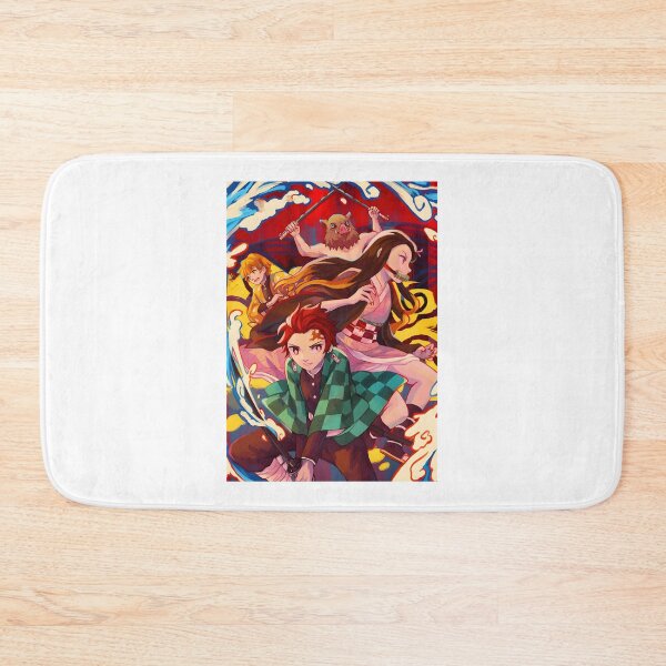 Item preview, Demon Slayer Inspired Anime Art Design Featuring Dynamic Characters and Vibrant Colors designed and sold by mcmoofly.