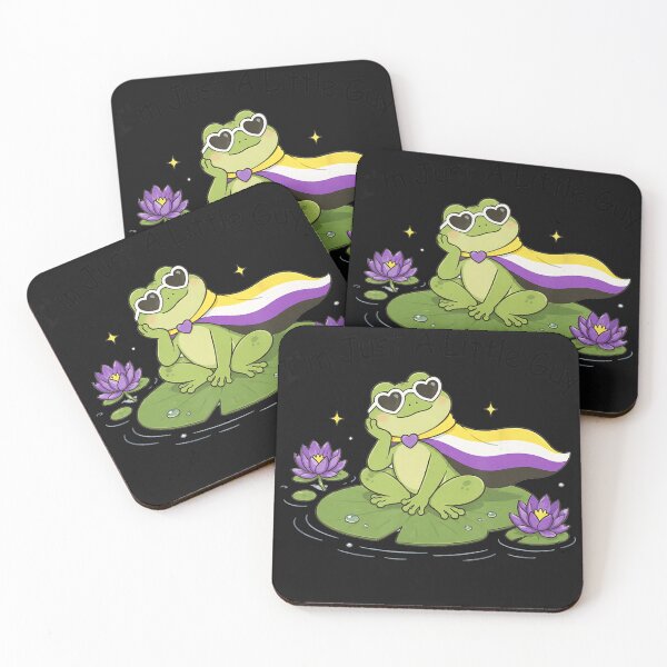 Item preview, I'm Just A Little Guy Nonbinary Pride Frog LGBTQ designed and sold by BrockmeyeSB.
