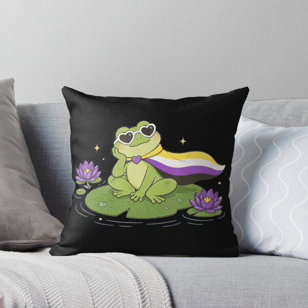 Item preview, I'm Just A Little Guy Nonbinary Pride Frog LGBTQ designed and sold by BrockmeyeSB.