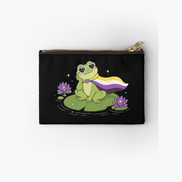 Item preview, I'm Just A Little Guy Nonbinary Pride Frog LGBTQ designed and sold by BrockmeyeSB.
