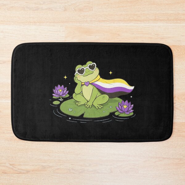 Item preview, I'm Just A Little Guy Nonbinary Pride Frog LGBTQ designed and sold by BrockmeyeSB.