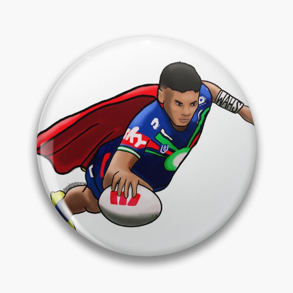 Item preview, TAINE SUPERMAN TUAUPIKI NZ WARRIORS NRL RUGBY LEAGUE designed and sold by WoodenSpoonerss.
