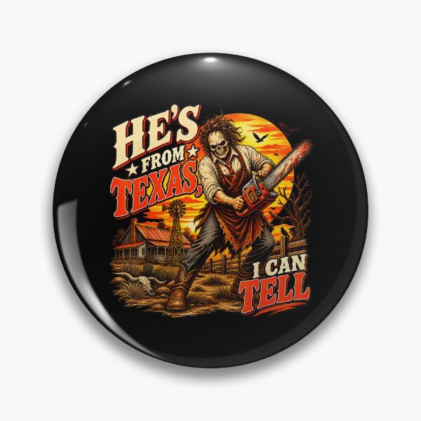 Item preview, Hes From Texas I Can Tell Halloween Skeleton Horror designed and sold by DaveBevitt.