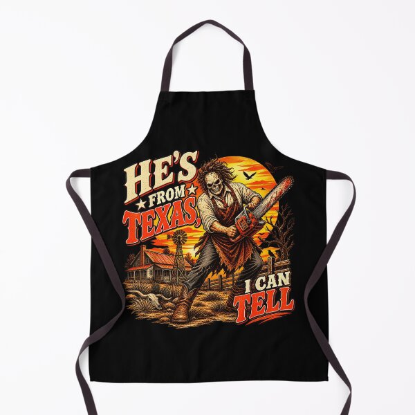 Item preview, Hes From Texas I Can Tell Halloween Skeleton Horror designed and sold by DaveBevitt.