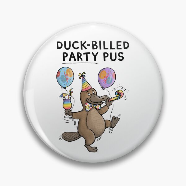 Item preview, Platypus Party Celebration Pun designed and sold by carlbatterbee.