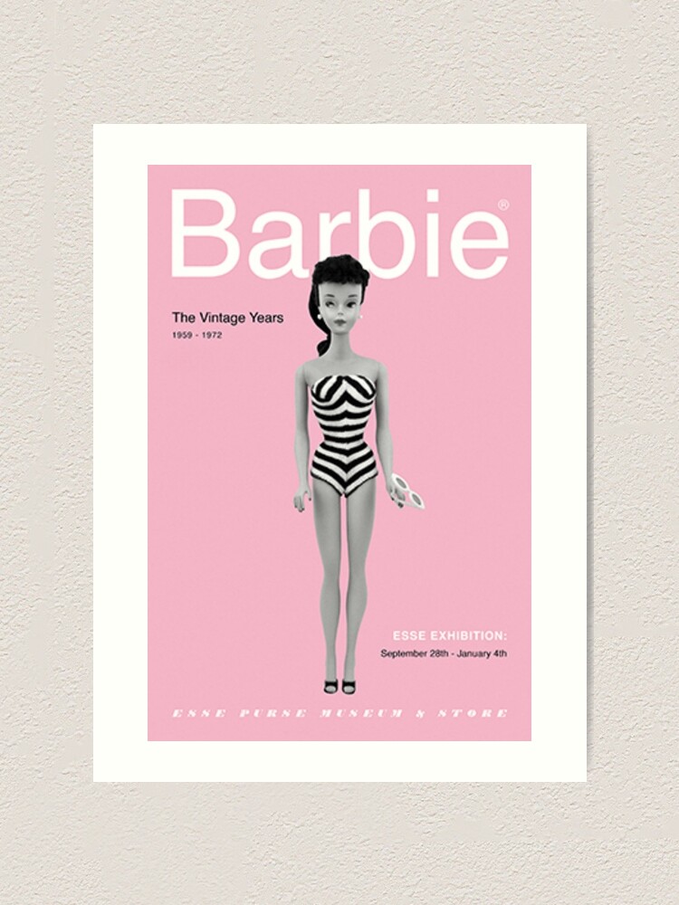 vintage barbie poster