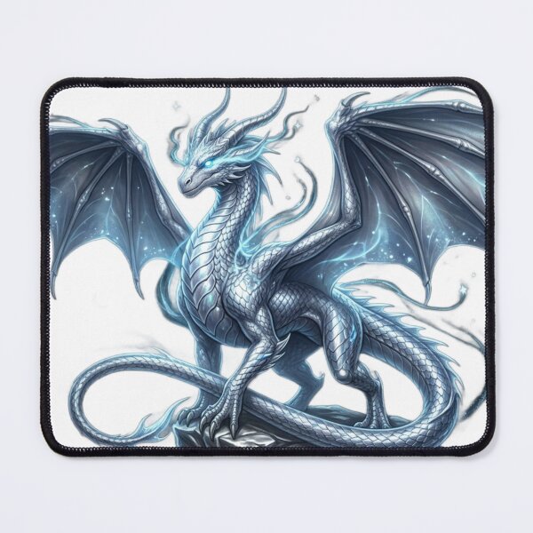 Item preview, Moonlit Silver Dragon – Guardian of the Night designed and sold by meghnad.
