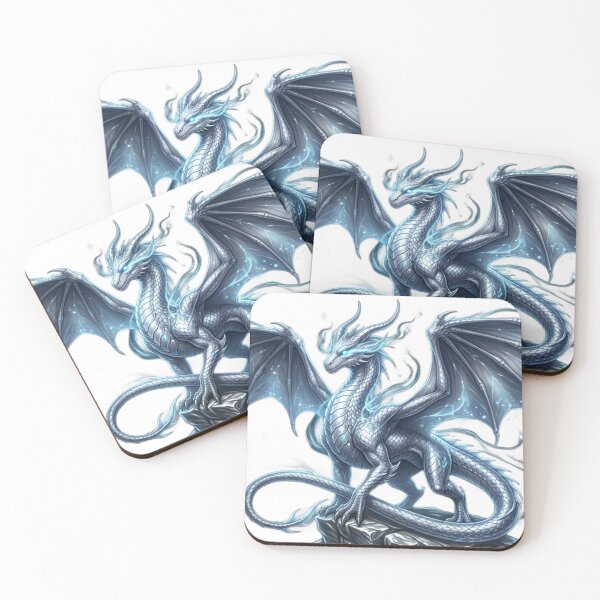 Item preview, Moonlit Silver Dragon – Guardian of the Night designed and sold by meghnad.