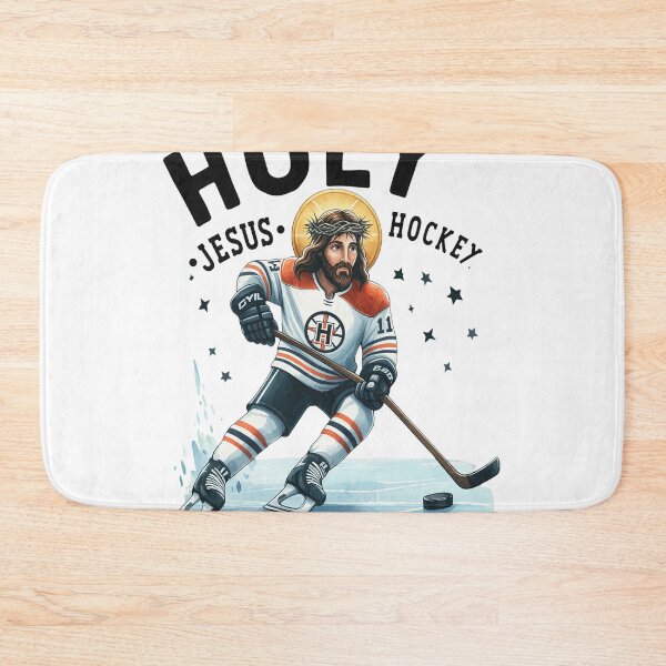 Item preview, Holy Jesus Hockey Savior  designed and sold by CHLOHNSON.