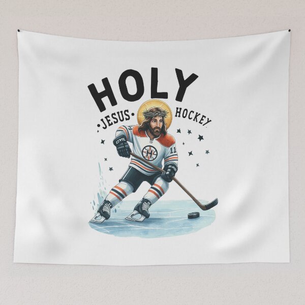 Item preview, Holy Jesus Hockey Savior  designed and sold by CHLOHNSON.
