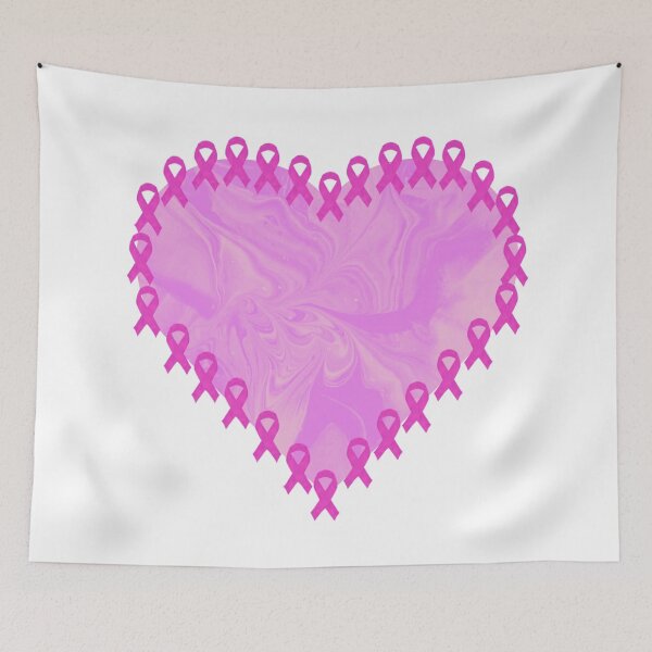 Item preview, Support Pink Heart1 - Flow Art / Pour Painting - jdp-22-0019 designed and sold by ANomadDesigns.