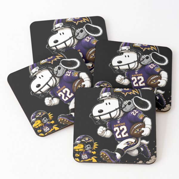 Item preview, Baltimore RavensSnoopy And Woodstock Players Football  designed and sold by ew7987049.