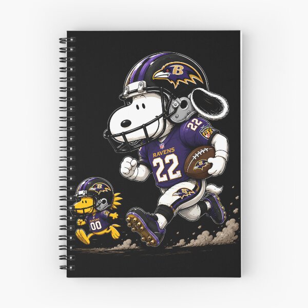 Item preview, Baltimore RavensSnoopy And Woodstock Players Football  designed and sold by ew7987049.