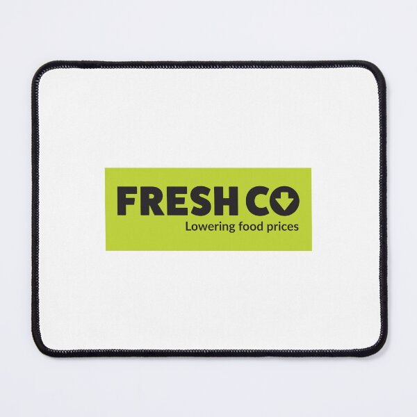 Item preview, FreshCo Supermarket Logo with Slogan on Lime Green Background designed and sold by modghtr.