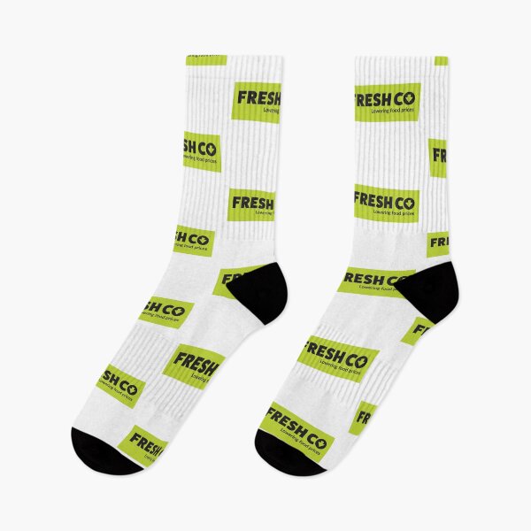 Item preview, FreshCo Supermarket Logo with Slogan on Lime Green Background designed and sold by modghtr.