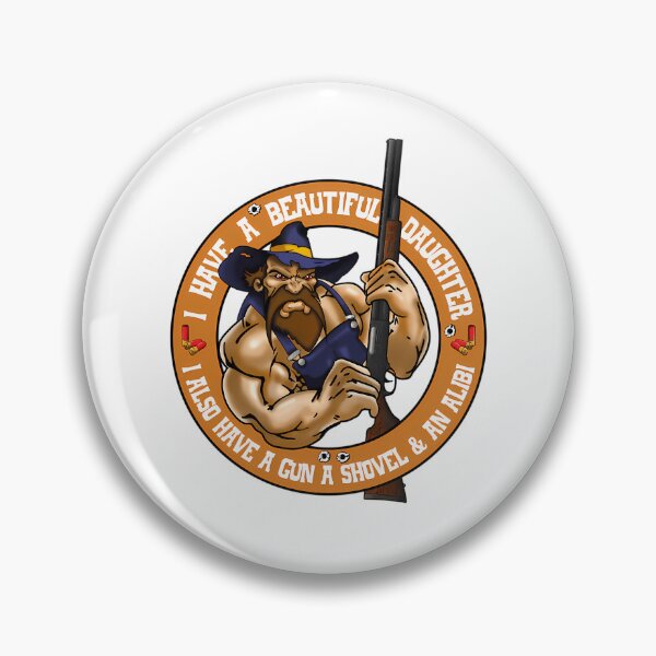 Item preview, Protective Father Rifle Orange Crest designed and sold by MartineMigne.