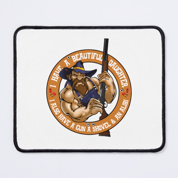 Item preview, Protective Father Rifle Orange Crest designed and sold by MartineMigne.