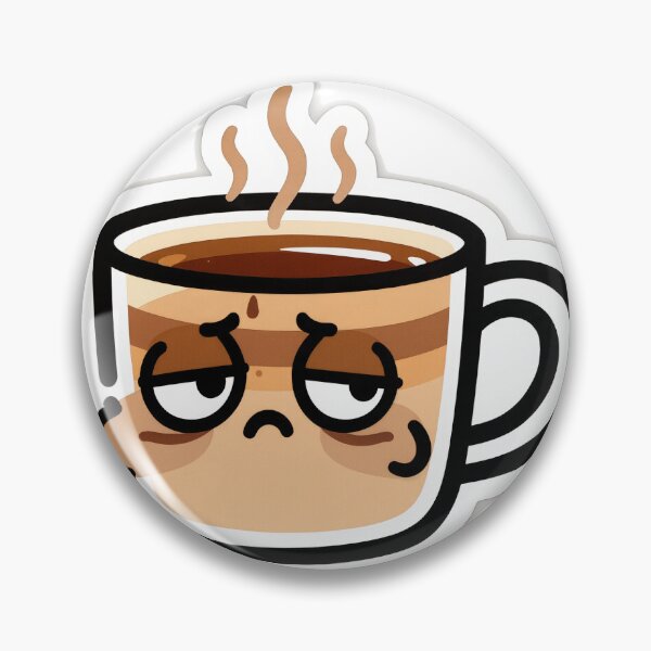 Item preview, Grumpy Monday Coffee Mug Sticker designed and sold by Off Beat Tee Hut.