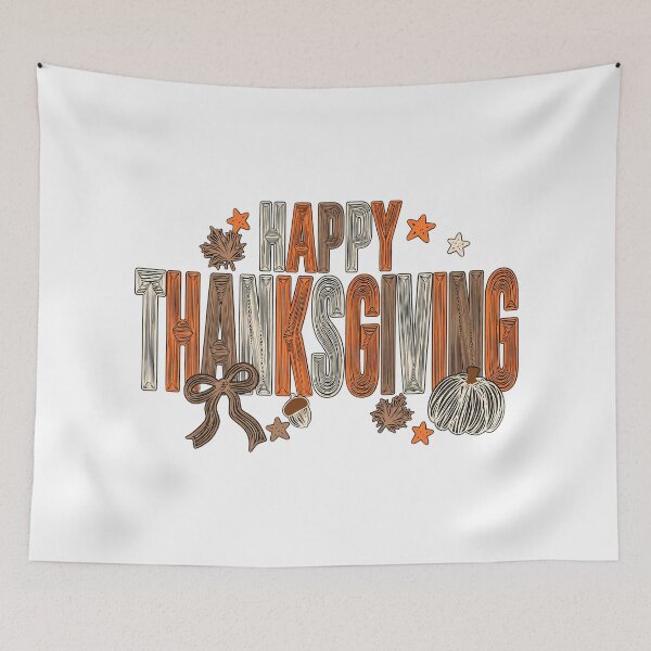 Item preview, Happy Thanksgiving Fall Pumpkin And Leaves Scribble Art designed and sold by DYALEEZ-XCR.