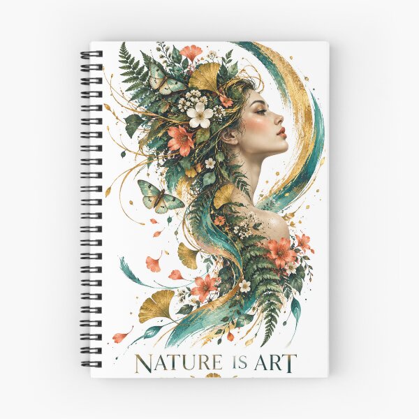 Item preview, Emerald Botanical Woman Portrait – Nature Is Art designed and sold by naturalsurvival.