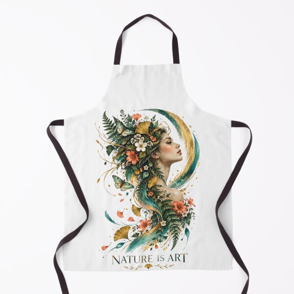 Item preview, Emerald Botanical Woman Portrait – Nature Is Art designed and sold by naturalsurvival.