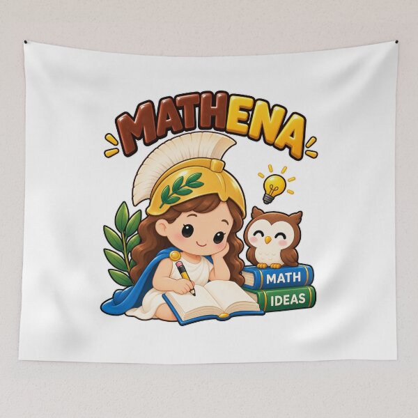 Item preview, Athena Mathena Greek Mythology Math Pun designed and sold by Enoch-creator.