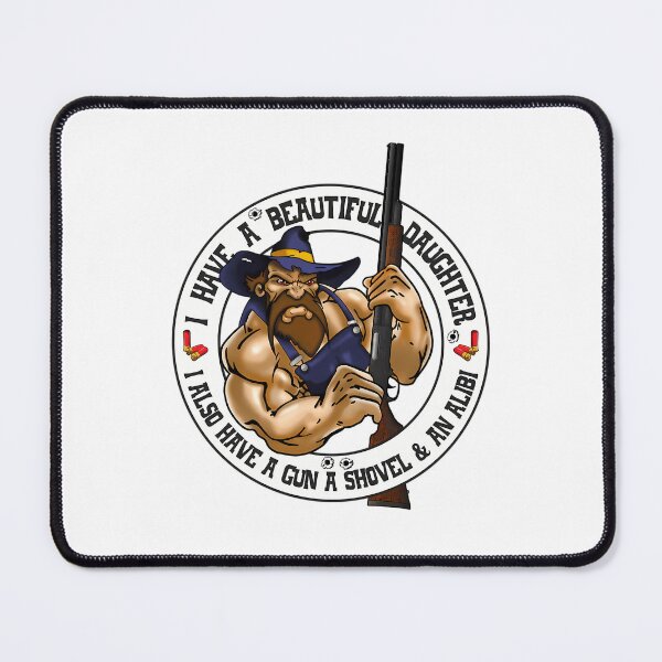Item preview, Muscular Farmer Shotgun White Crest designed and sold by MartineMigne.