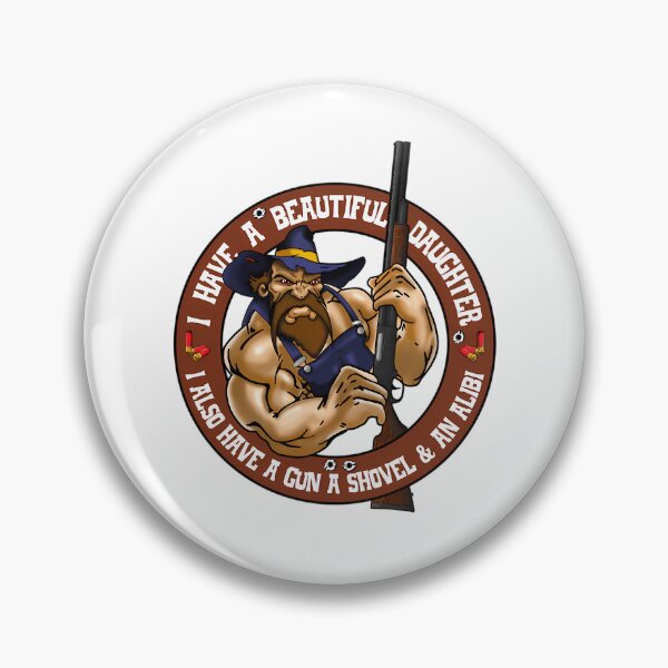 Item preview, Protective Father Rifle Brown Crest designed and sold by MartineMigne.