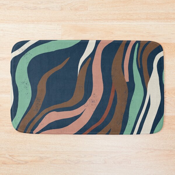 Item preview, Organic Waves and Abstract Lines in Cosmic Blue designed and sold by Pattique.