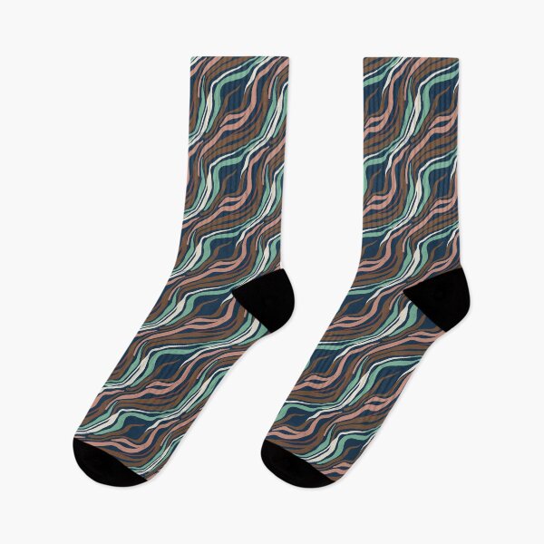 Item preview, Organic Waves and Abstract Lines in Cosmic Blue designed and sold by Pattique.