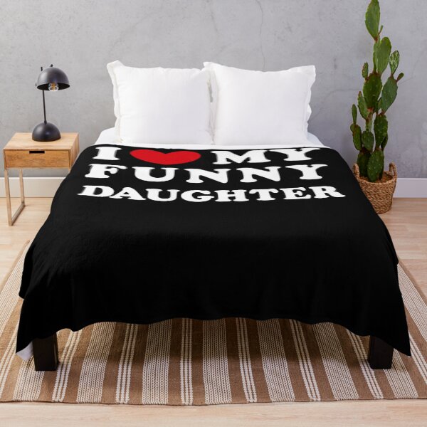 Item preview, I Love My Funny Daughter, I Heart My Funny Daughter designed and sold by KatieThomShop.