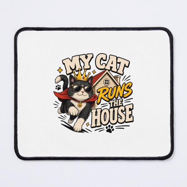 Item preview, My Cat Runs The House Cool Cat King Lounging Armchair designed and sold by OlyvieArt.