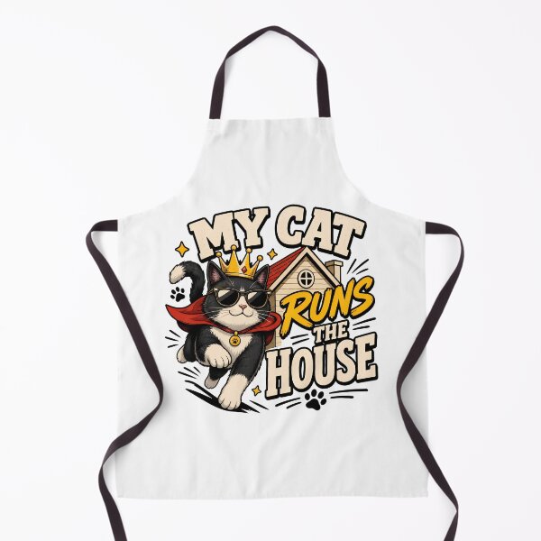 Item preview, My Cat Runs The House Cool Cat King Lounging Armchair designed and sold by OlyvieArt.