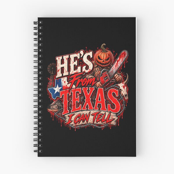 Item preview, Hes From Texas I Can Tell Halloween Pumpkin Horror Graphic designed and sold by DaveBevitt.