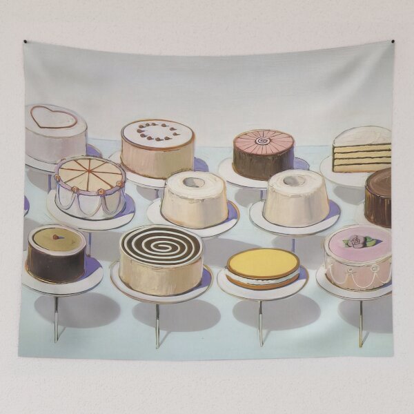 Aperçu de l'œuvre Gâteaux 1963 par Wayne Thiebaud - Galerie Wayne Thiebaud créée et vendue par namikikkik.