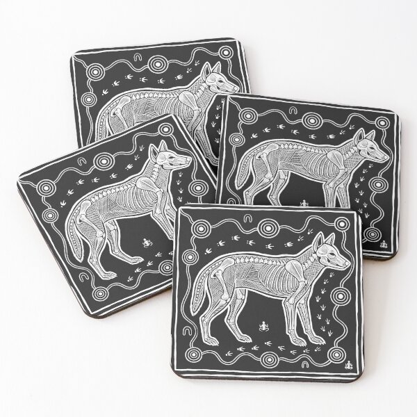 Item preview, Australian Dingo X-Ray Art Print: Indigenous Canine Skeleton Art designed and sold by FreiherrPK.