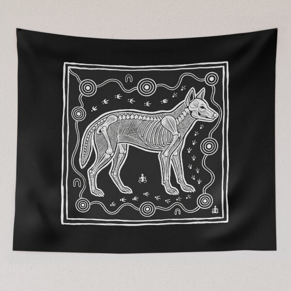 Item preview, Australian Dingo X-Ray Art Print: Indigenous Canine Skeleton Art designed and sold by FreiherrPK.