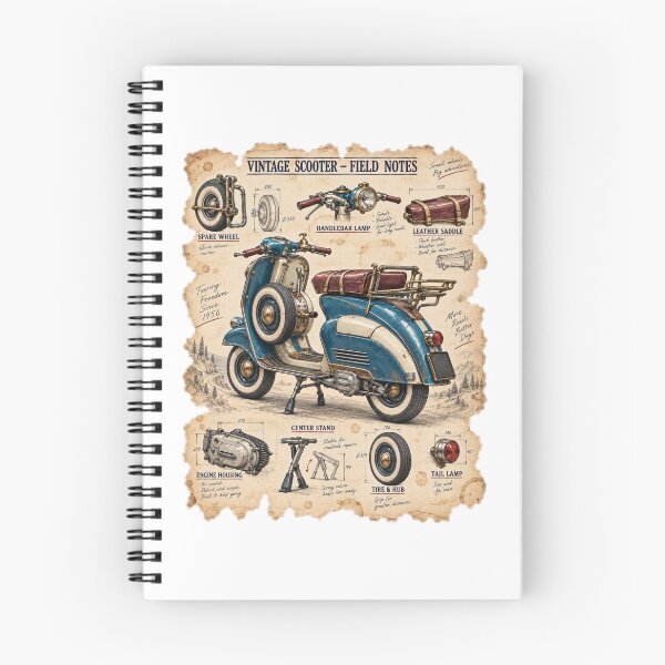 Item preview, Vintage Scooter Field Notes designed and sold by Russell Thorne.