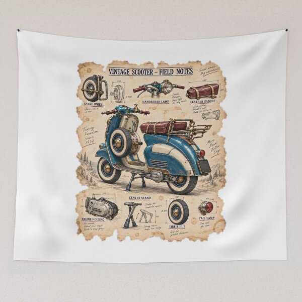 Item preview, Vintage Scooter Field Notes designed and sold by Russell Thorne.