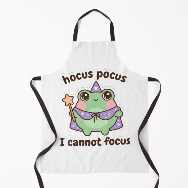 Item preview, Hocus Pocus I Cannot Focus Cute Wizard Frog ADHD Neurodivergent Mental Health Meme designed and sold by raedattia.