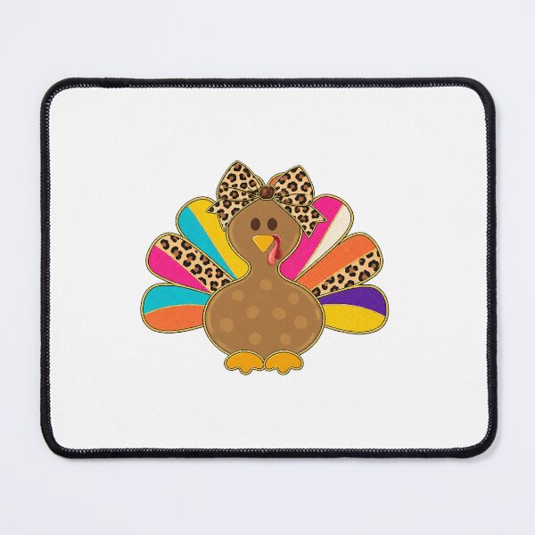 Item preview, Cute Leopard Print Bow Turkey Colorful Brushstroke Thanksgiving designed and sold by DYALEEZ-XCR.