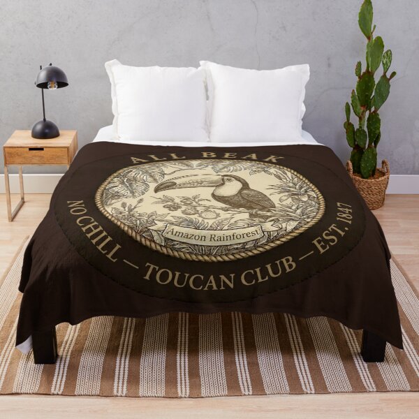Item preview, All Beak No Chill Toucan Club Humor Badge designed and sold by CalmCapy Co.