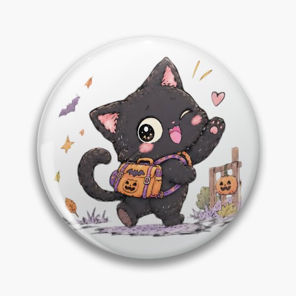 Item preview, Halloween Kitty Back to School designed and sold by MOONVEIL ATELIER.