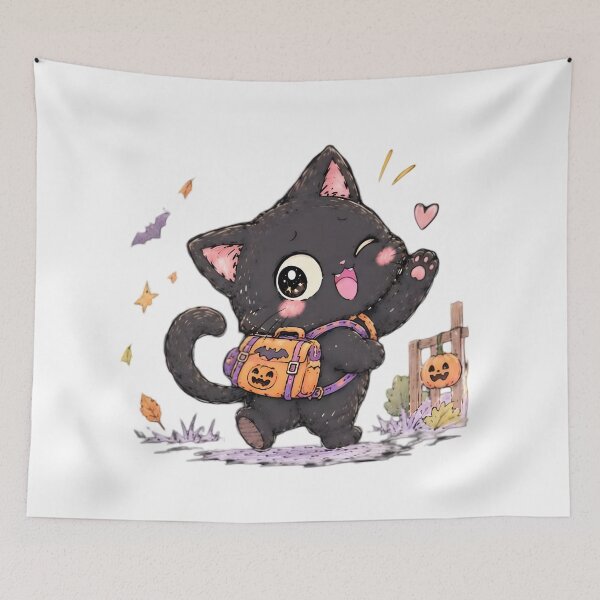 Item preview, Halloween Kitty Back to School designed and sold by MOONVEIL ATELIER.