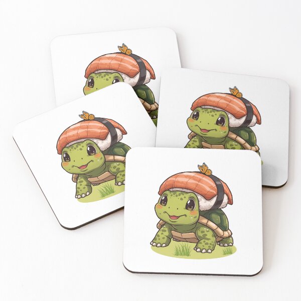 Item preview, Cute Kawaii Sushi Turtle designed and sold by yuki-hana.