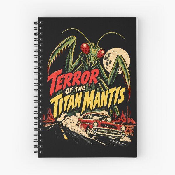 Item preview, Terror of the Titan Mantis Retro Horror Comic Style Illustration designed and sold by potseed21.