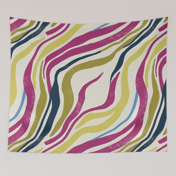 Item preview, Organic Waves and Abstract Lines in Vibrant Tones designed and sold by Pattique.